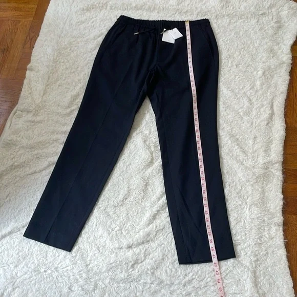 Sandro Black Dress Pants Elegant Straight-Cut Design - Picture 14 of 15